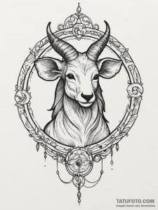 Tattoo sketch a zodiac animal in sketch style... - эскиз тату (№1755170225_0, 14.08.2025 11:17) — Tatufoto.com