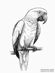 Parrot - эскиз тату (№1755171214_0, 14.08.2025 11:33) — Tatufoto.com