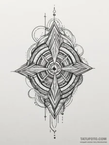 Tattoo design an abstract pattern of gaming u... - эскиз тату (№1755174219_0, 14.08.2025 12:23) — Tatufoto.com