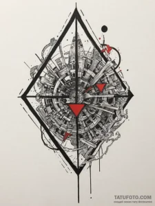 Tattoo sketch a subtle symbol of logic and re... - эскиз тату (№1755175420_0, 14.08.2025 12:43) — Tatufoto.com