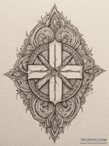 52. tattoo sketch: a raw, hand-poked style ru... - эскиз тату (№1755184434_0, 14.08.2025 15:13) — Tatufoto.com