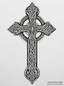 Tattoo design a 'celtic cross' with family na... - эскиз тату (№1755186053_0, 14.08.2025 15:40) — Tatufoto.com