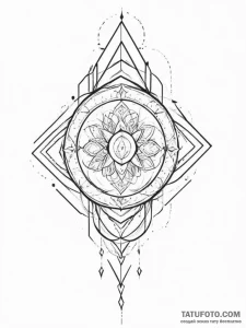 Tattoo design an abstract pattern of gaming u... - эскиз тату (№1755192649_0, 14.08.2025 17:30) — Tatufoto.com