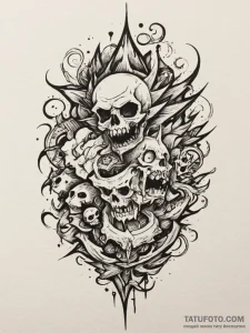 р сѓрѕр° р§рµсђрѕрѕр±рѕрі (darkness, chaos, s... - эскиз тату (№1755195874_0, 14.08.2025 18:24) — Tatufoto.com