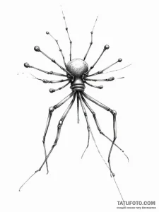 Bacteriophage - эскиз тату (№1755198652_0, 14.08.2025 19:10) — Tatufoto.com