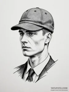 The peaky blinders' razor blade cap - эскиз тату (№1755200438_0, 14.08.2025 19:40) — Tatufoto.com