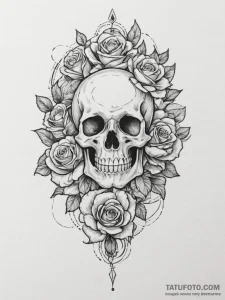 Tattoo sketch a hidden initial in a pattern.,... - эскиз тату (№1755201032_0, 14.08.2025 19:50) — Tatufoto.com