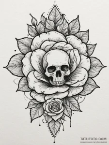 Tattoo sketch a subtle 'mandala' fragment tha... - эскиз тату (№1755203426_0, 14.08.2025 20:30) — Tatufoto.com