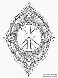 р сѓрѕр° рњрёсђ (world, peace, inner self), a... - эскиз тату (№1755208430_0, 14.08.2025 21:53) — Tatufoto.com