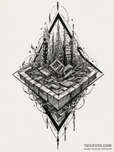 Tattoo design a solid black square or rectang... - эскиз тату (№1755211186_0, 14.08.2025 22:39) — Tatufoto.com