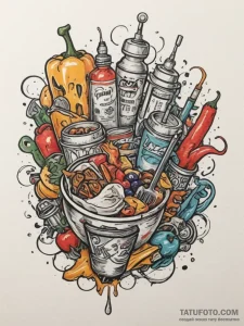 Interiors & still life, tattoo drawing outlin... - эскиз тату (№1755213393_0, 14.08.2025 23:16) — Tatufoto.com