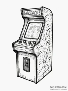 Tattoo design a clean outline of a classic ar... - эскиз тату (№1755219405_0, 15.08.2025 00:56) — Tatufoto.com