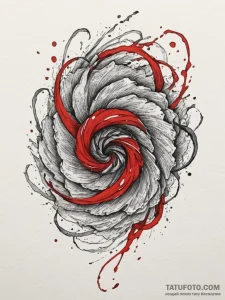 Tattoo design a swirling vortex of water, imm... - эскиз тату (№1755220010_0, 15.08.2025 01:06) — Tatufoto.com