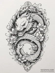 Lotus, tattoo flash sheet design, irezumi jap... - эскиз тату (№1755220418_0, 15.08.2025 01:13) — Tatufoto.com