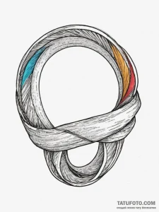 A mobius strip, ink illustration for tattoo,... - эскиз тату (№1755268667_0, 15.08.2025 14:37) — Tatufoto.com
