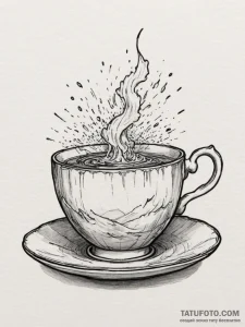 A teacup with a storm inside, concept art for... - эскиз тату (№1755269859_0, 15.08.2025 14:57) — Tatufoto.com