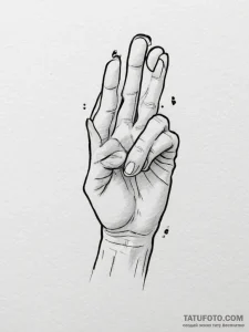 Tattoo design a subtle 'pinky promise' gestur... - эскиз тату (№1755276852_0, 15.08.2025 16:54) — Tatufoto.com