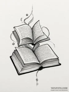 Book - эскиз тату (№1755278054_0, 15.08.2025 17:14) — Tatufoto.com
