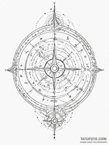 Tattoo design a celestial map with a personal... - эскиз тату (№1755280669_0, 15.08.2025 17:57) — Tatufoto.com