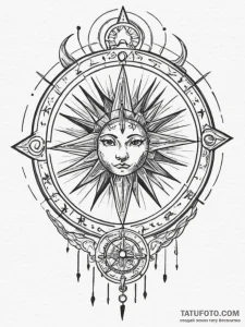 Tattoo design a watercolor effect of light ra... - эскиз тату (№1755290069_0, 15.08.2025 20:34) — Tatufoto.com