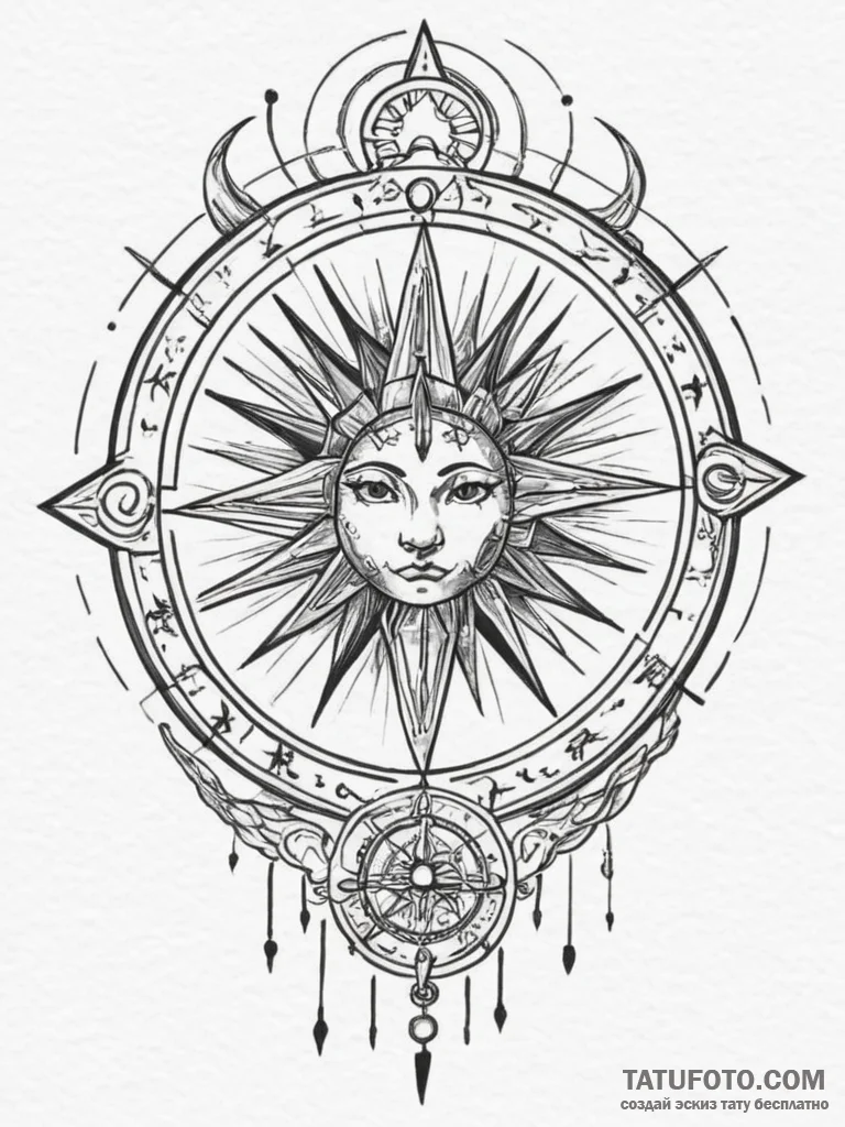Tattoo design a watercolor effect of light ra... - эскиз тату (№1755290069_0, 15.08.2025 20:34) — Tatufoto.com