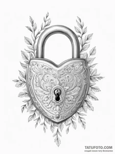 A padlock - эскиз тату (№1755293829_0, 15.08.2025 21:37) — Tatufoto.com