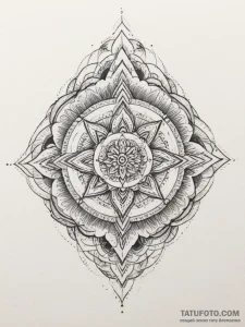 Tattoo sketch an abstract representation of m... - эскиз тату (№1755295606_0, 15.08.2025 22:06) — Tatufoto.com