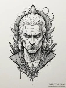 The signs from the witcher (aard, igni), tatt... - эскиз тату (№1755295805_0, 15.08.2025 22:10) — Tatufoto.com