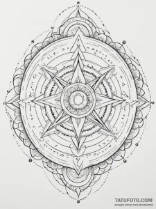 Tattoo design an abstract representation of t... - эскиз тату (№1755319361_0, 16.08.2025 04:42) — Tatufoto.com