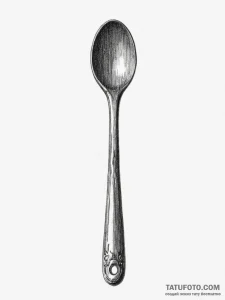 Tattoo sketch a small, rustic wooden spoon or... - эскиз тату (№1755322983_0, 16.08.2025 05:43) — Tatufoto.com