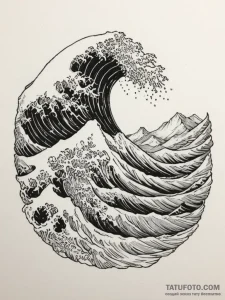 Tattoo design an abstract interpretation of a... - эскиз тату (№1755324602_0, 16.08.2025 06:10) — Tatufoto.com