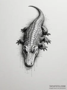 Alligator - эскиз тату (№1755326005_0, 16.08.2025 06:33) — Tatufoto.com