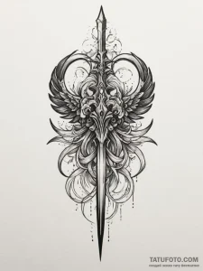 Malenia, blade of miquella from elden ring, t... - эскиз тату (№1755333239_0, 16.08.2025 08:33) — Tatufoto.com