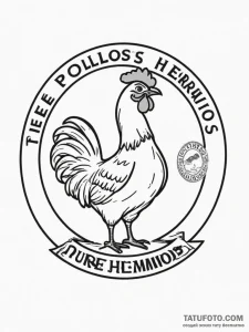The los pollos hermanos logo - эскиз тату (№1755333437_0, 16.08.2025 08:37) — Tatufoto.com