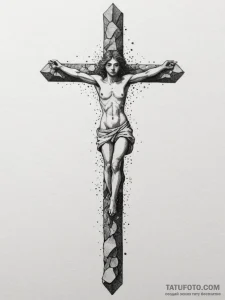Tattoo design a human figure made of solid ro... - эскиз тату (№1755335441_0, 16.08.2025 09:10) — Tatufoto.com