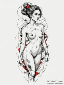 Tattoo design an abstract geometric pattern t... - эскиз тату (№1755338073_0, 16.08.2025 09:54) — Tatufoto.com