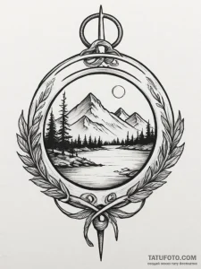 Tattoo sketch a "pause" symbol with a serene... - эскиз тату (№1755341675_0, 16.08.2025 10:54) — Tatufoto.com