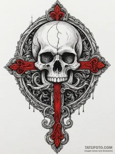 A filigree locket with a skull inside, artist... - эскиз тату (№1755345089_0, 16.08.2025 11:51) — Tatufoto.com