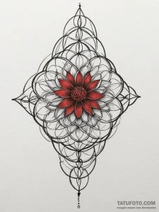 Flower of life pattern (is there, but can be... - эскиз тату (№1755345490_0, 16.08.2025 11:58) — Tatufoto.com