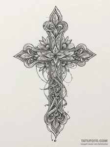 An old, forgotten love letter, written in cur... - эскиз тату (№1755351714_0, 16.08.2025 13:41) — Tatufoto.com