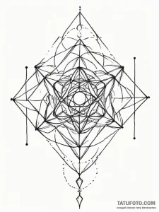 Metatron's cube - эскиз тату (№1755355912_0, 16.08.2025 14:51) — Tatufoto.com