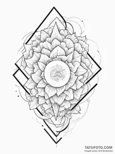Tattoo sketch an abstract representation of a... - эскиз тату (№1755356308_0, 16.08.2025 14:58) — Tatufoto.com