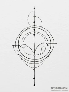 Tattoo design a single, tiny dot or a minimal... - эскиз тату (№1755356918_0, 16.08.2025 15:08) — Tatufoto.com
