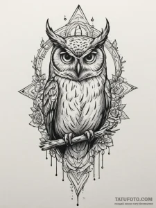 Tattoo sketch a realistic animal associated w... - эскиз тату (№1755357116_0, 16.08.2025 15:11) — Tatufoto.com