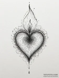 Tattoo sketch a burning candle with a wisp of... - эскиз тату (№1755360127_0, 16.08.2025 16:02) — Tatufoto.com