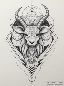 Tattoo sketch a zodiac symbol composed entire... - эскиз тату (№1755363329_0, 16.08.2025 16:55) — Tatufoto.com
