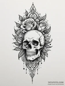 Tattoo design a tiny stylized joystick dotwor... - эскиз тату (№1755367156_0, 16.08.2025 17:59) — Tatufoto.com
