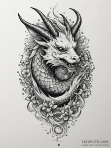 Tattoo design a realistic capricorn goat-fish... - эскиз тату (№1755367947_0, 16.08.2025 18:12) — Tatufoto.com