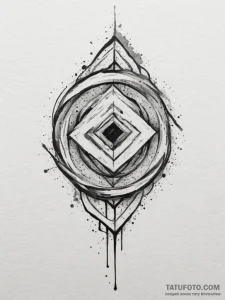 Tattoo sketch a crossfit-inspired symbol of s... - эскиз тату (№1755370548_0, 16.08.2025 18:55) — Tatufoto.com
