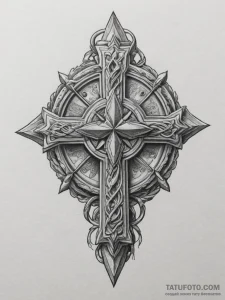 Tattoo design a medal of honor or a significa... - эскиз тату (№1755372139_0, 16.08.2025 19:22) — Tatufoto.com